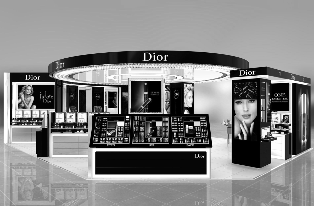 Dior化妆品店设计|空间|商业空间设计|Z63348636 - 原创作品 - 站酷 (ZCOOL)
